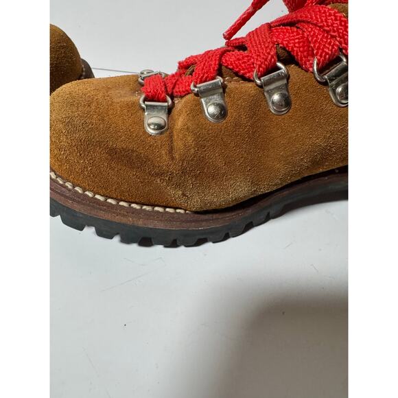 Vintage 70s Mont Blanc Hiking Boots‎ Leather Sherpa Lined Vibram Men 7B/Women 9 main image 11